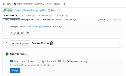 Merge a merge request